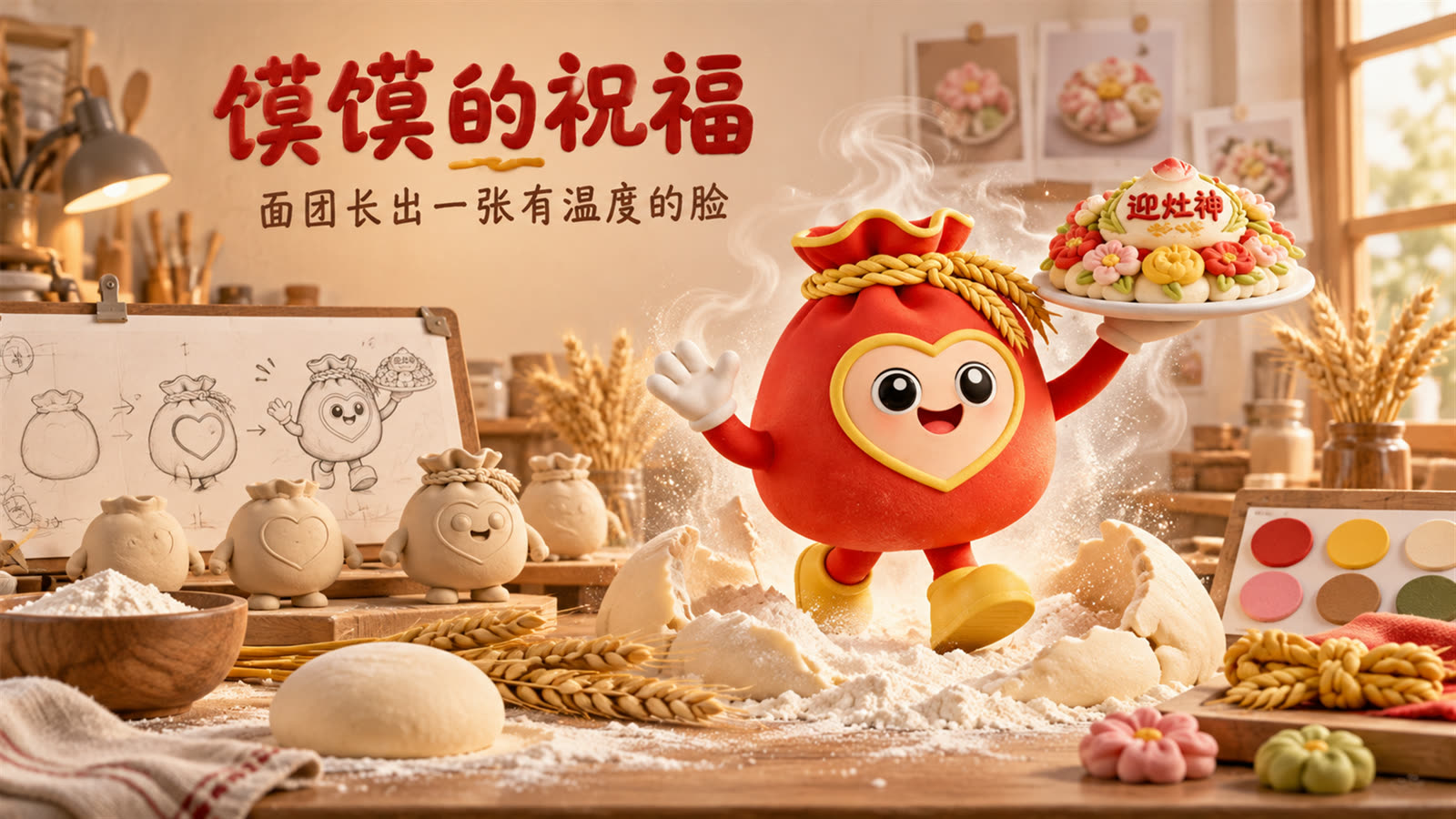 馍馍的祝福·面团小人长出品牌脸